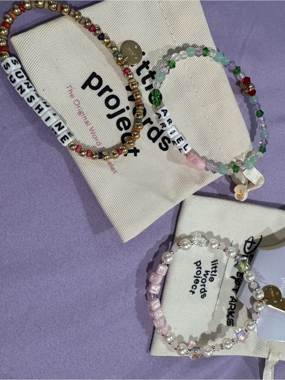 little words project 3 bracelet set! Disney exclusive included!